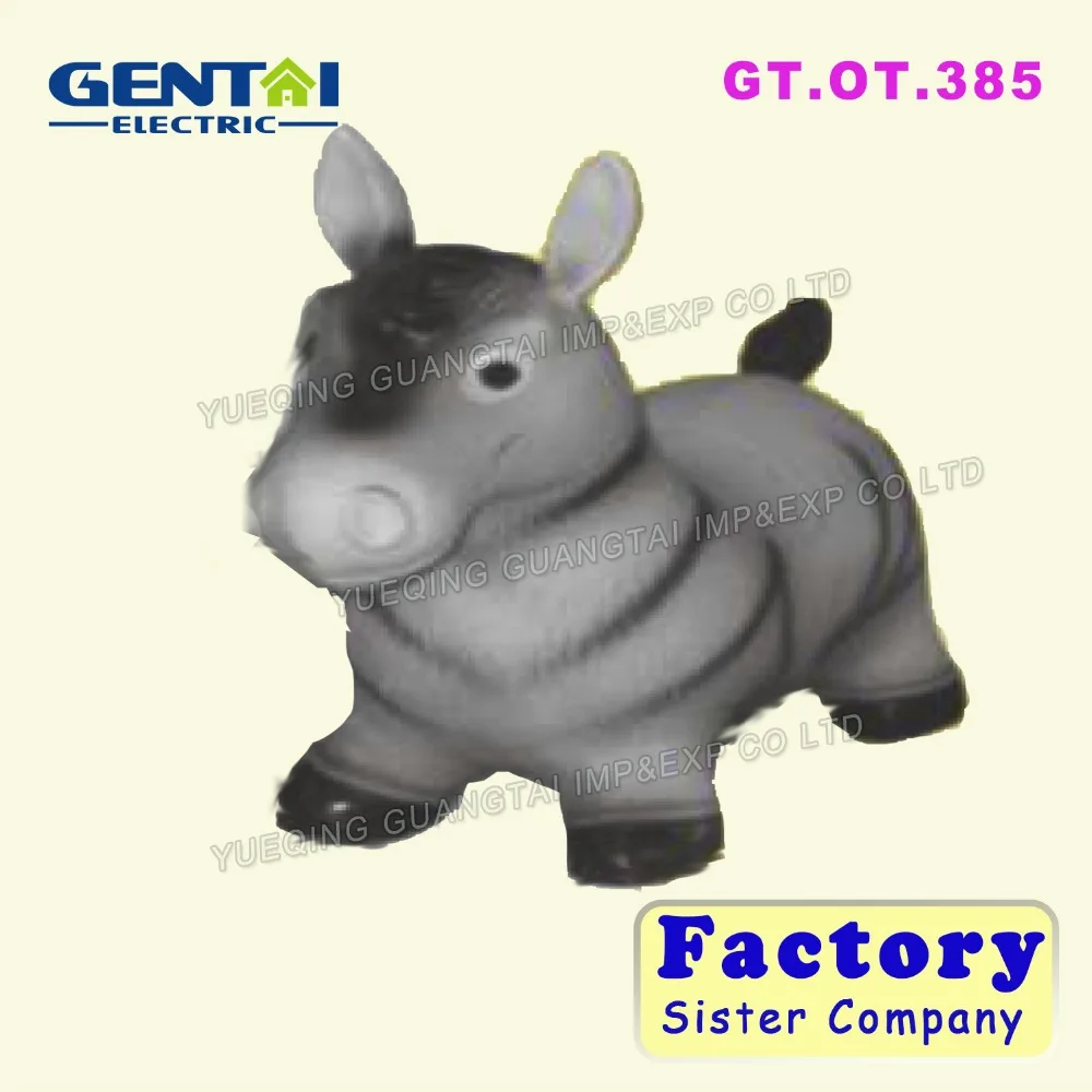  Updated animal inflatable toy jumping horse with non-toxic PVC