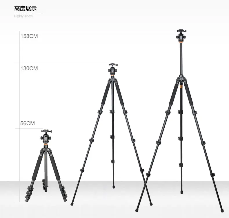 Q471QZSD tripod manufacturer digital camera tripod with ball head aluminium professional stand lightweight flexible portable c