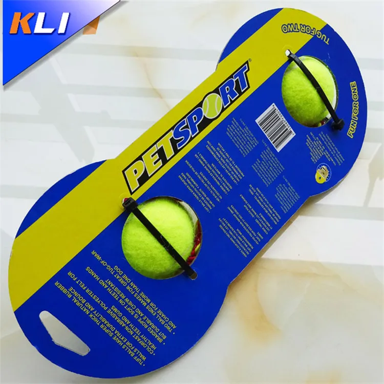 High quality cotton rope chew tennis pet dog toys bouncing ball