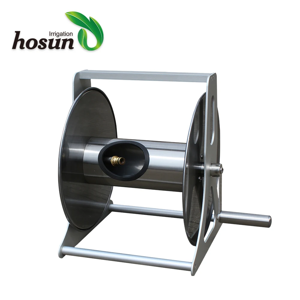 china online shopping sites garden tool cart agricultural irrigation water reel stainless steel retractable hose