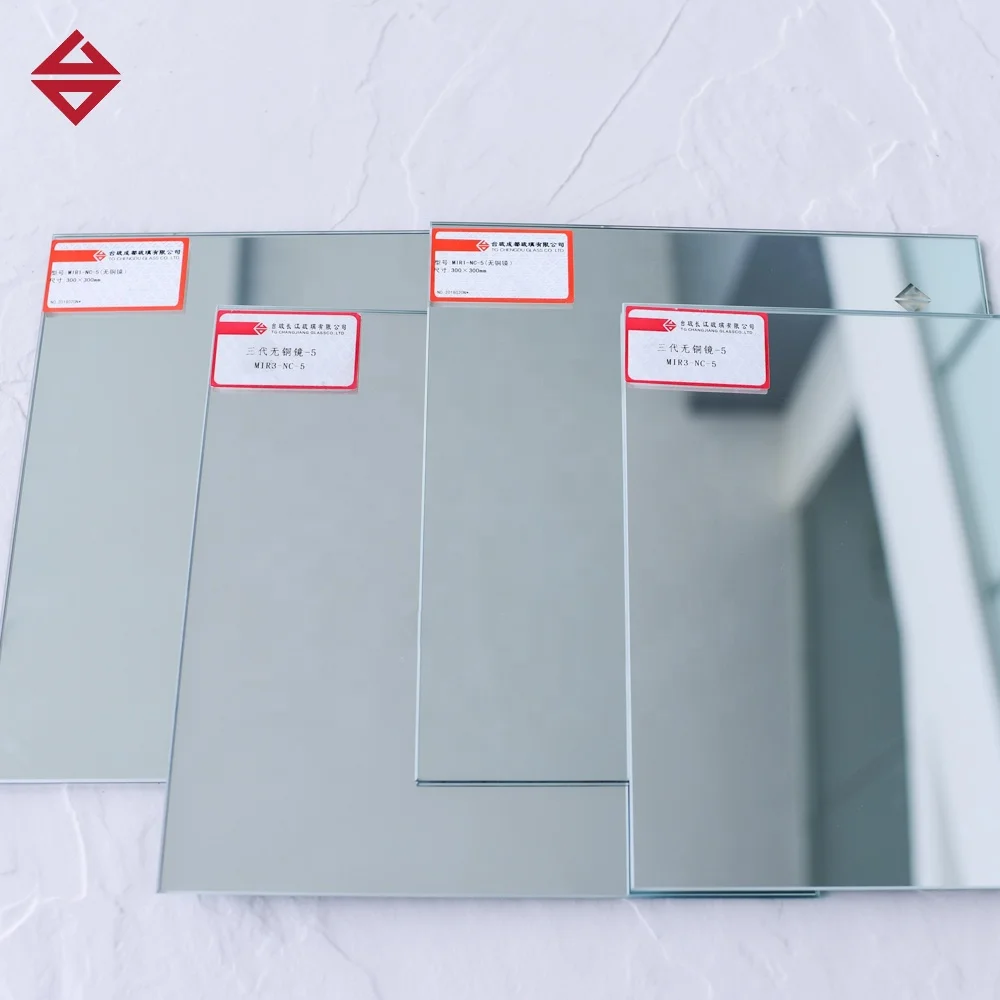 FACTORY PRICE BATHROOM DRESSING ALUMINUM MIRROR GLASS FILM FRAMELESS MIRROR