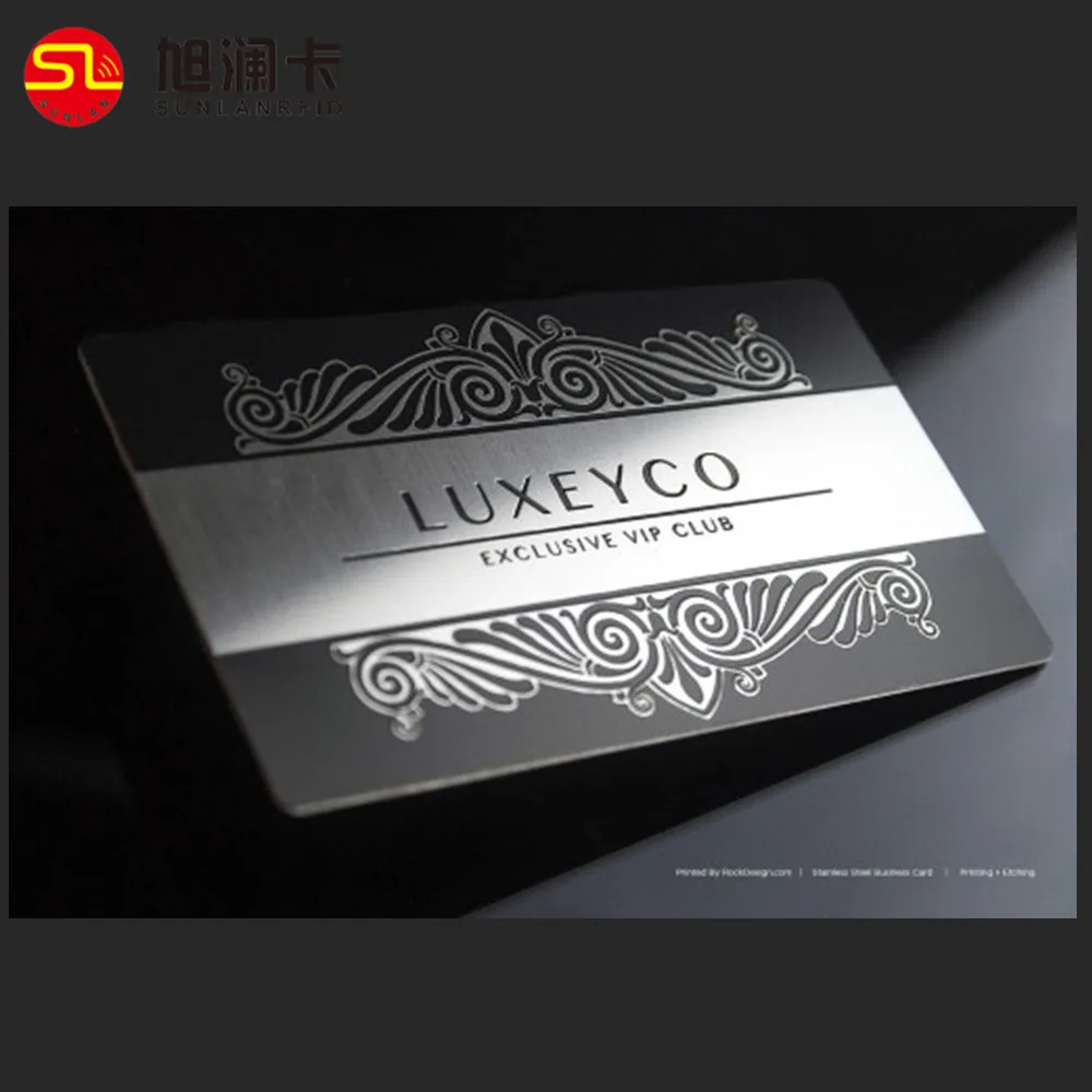 Бесплатный образец позолоченный Мой лазерная резка металла голограмма VIP-изготовление визиток в Китае