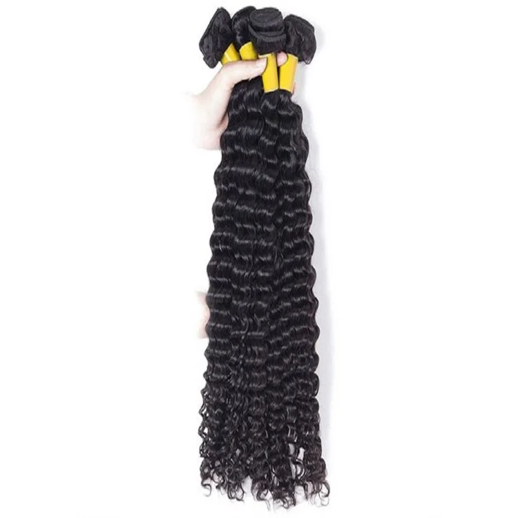 Wholesale indian hair in india 100 natural raw indian virgin remy deep curly wave human hair extension weft