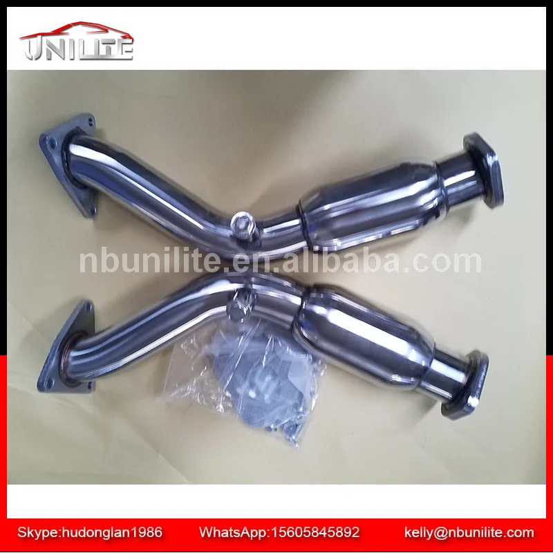 Exhaust Resonated Test/Down Pipes Fits Ni ssan 350Z Z33 Infiniti G35 Coupe Sedan VQ35HR 07-08