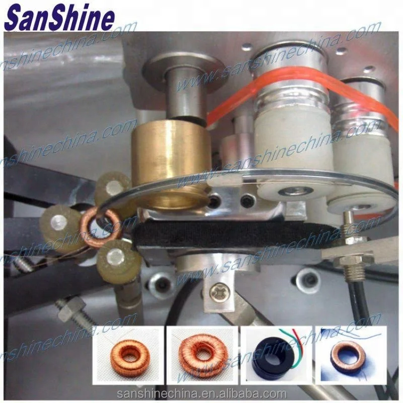 
Fine wire small toroid coil winding machine 