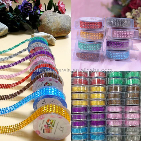 Acrylic Rhinestone Tape Sticker Self-Adhesive DIY Scrapbook Decor
