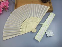 Cheap Wholesale Chinese Style Silk Dance Folding Fan Wedding Gift Fan For Ladies
