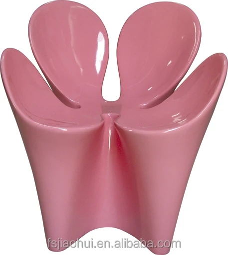 
Fiberglass clover leisure four leaf shaped chair 