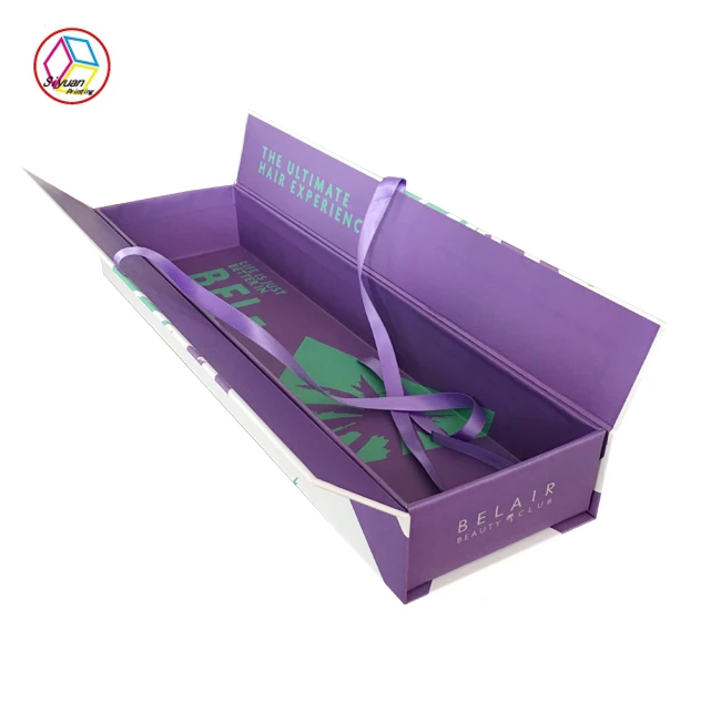 Custom logo luxury wig packaging box for wig packaging