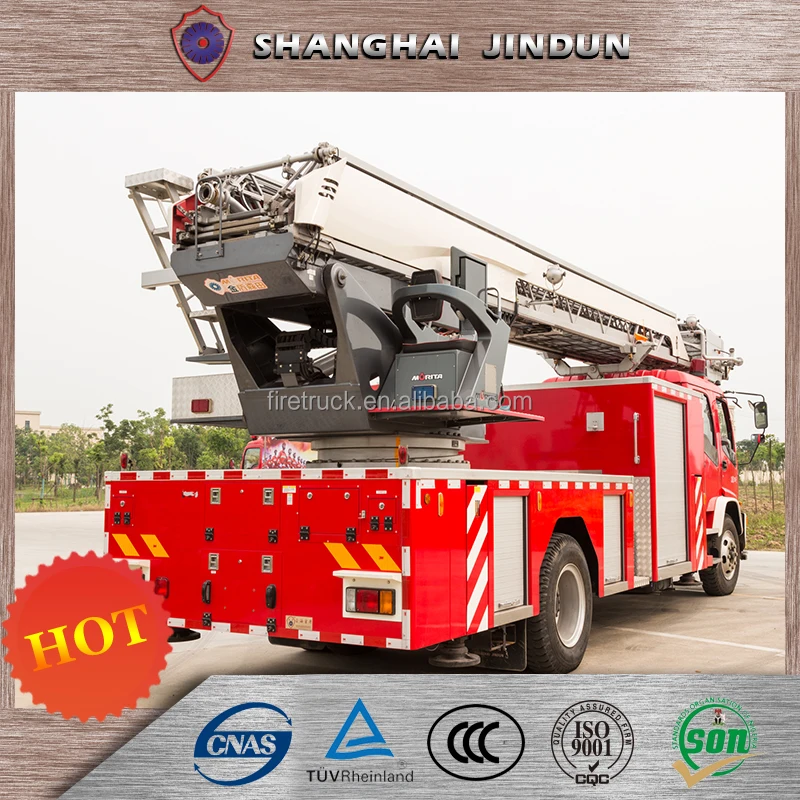 China Top 3 Aerial Ladder Fire Truck with Advanced Technology and Stainless Steel