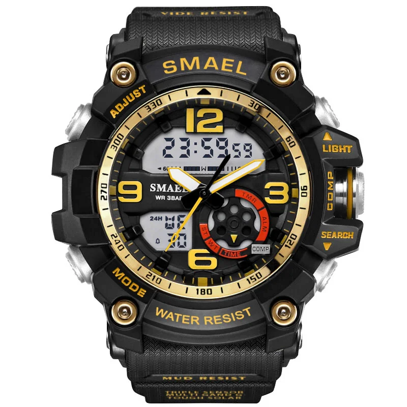 
Smael 1617 colorful sport watch waterproof army watch 