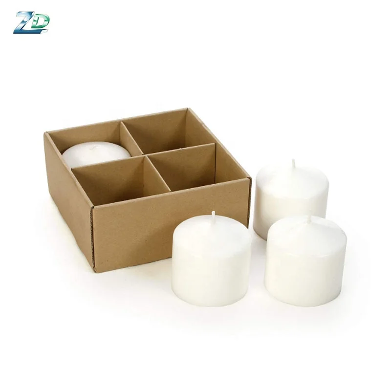 
Hot sell white pillar shape paraffin wax material large fat unscented church pillar candle 