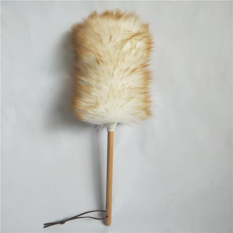 
Cleaning tools sheeps wool lambswool duster cleaning household dusters natural L size sheep wool duster with bamboo handle  (62214009924)