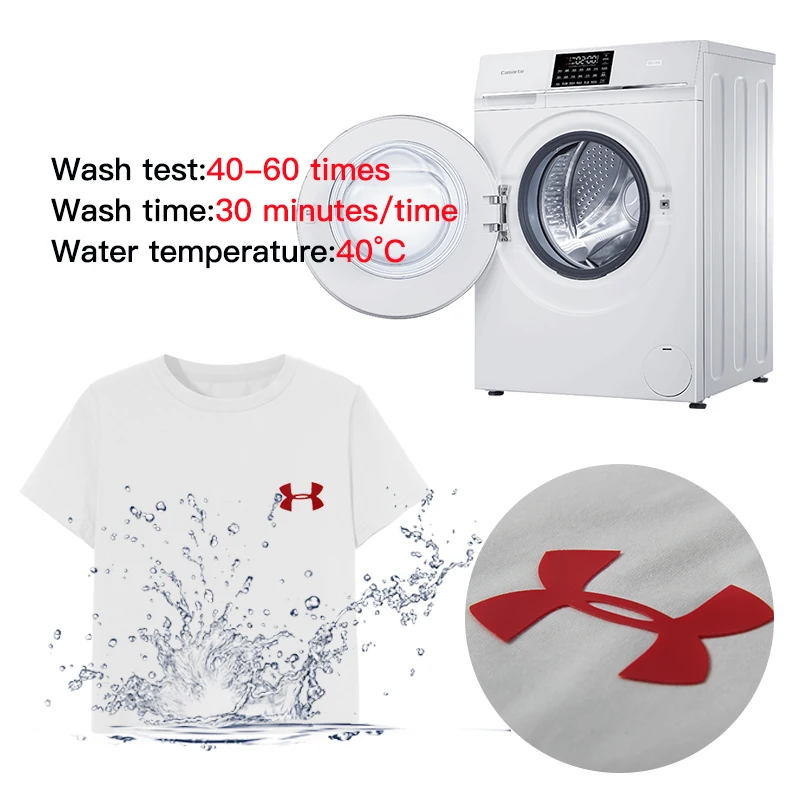 Custom designs 3d thicken effect heat transfer sticker for t-shirt