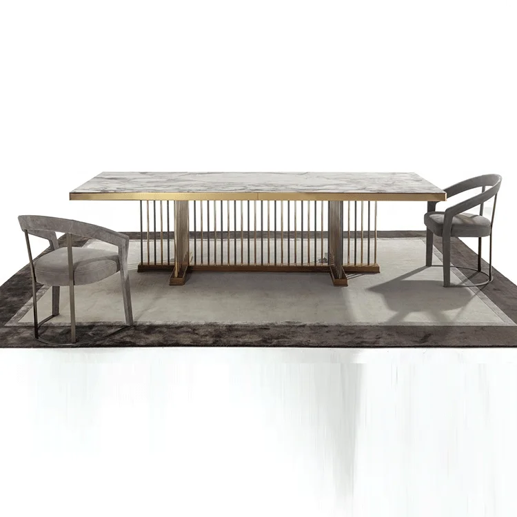 2019 Side table marble modern simle european dining table restaurant, hotel, apartment  from Shunde foshan furniture factory