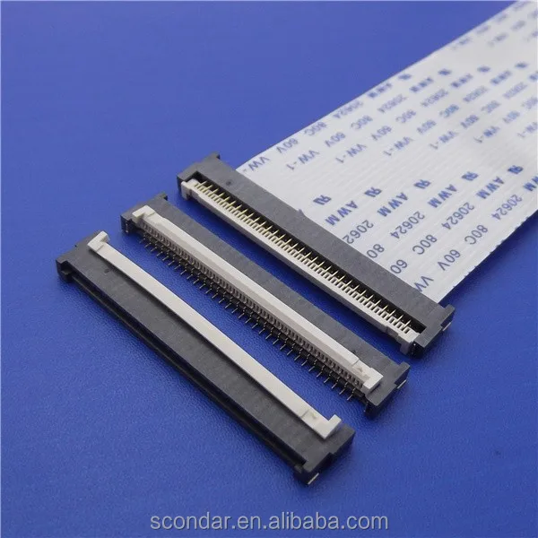 OEM Customized Pitch1.0mm FFC Cable Flexible Flat Ribbon Cable Connector AWM 20624 80C 60V-1 FFC Cable