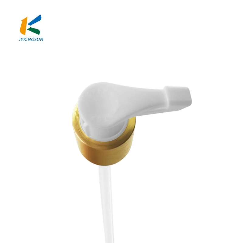 High Quality 24/415 Gold Aluminum Lotion Pump Sprayer Caps For Cosmetic Packaging