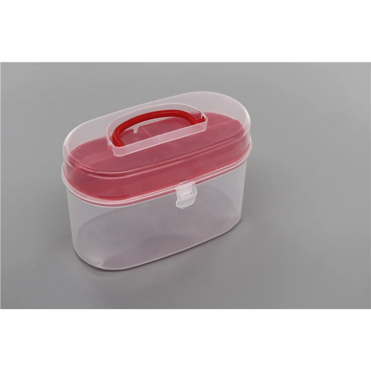 Изготовитель custom design красный пластик сумка-контейнер