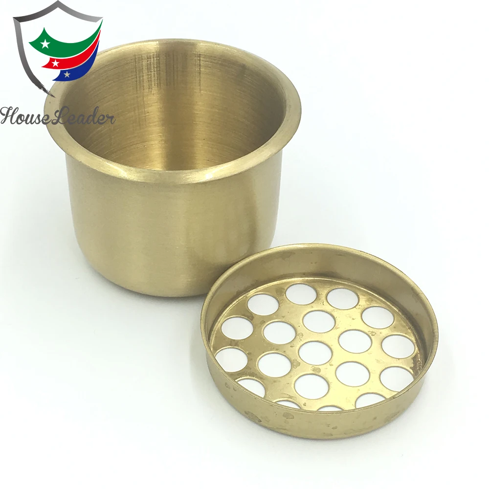 Casino Poker Table Top Cheap Cup Holder Brass Ashtray