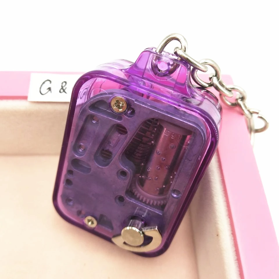 
Custom Acrylic Box Music Box Mechanism Music Box Keychain 