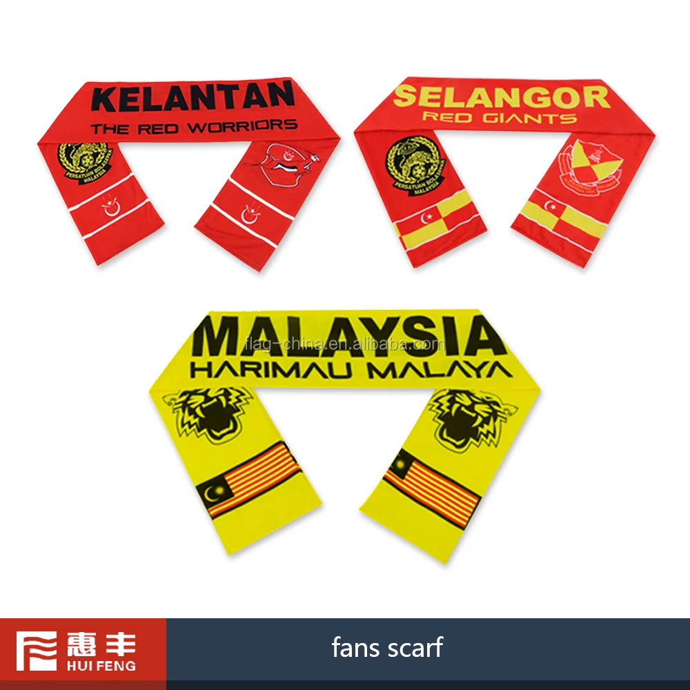 Wholesale promotion soccer scarf with logo