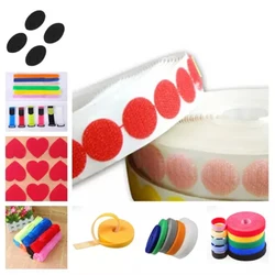 Adhesive round and square Special Hook And Loop Coins and Back to back adhesive hook and loop dots