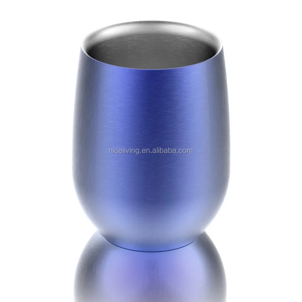 Colored Stainless Steel Stemless Glasses
