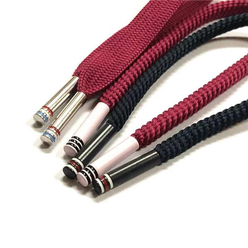 
2019 Custom Logo Metal Shoelaces Aglet With Screw Lock Metal Aglet For Hoodies 