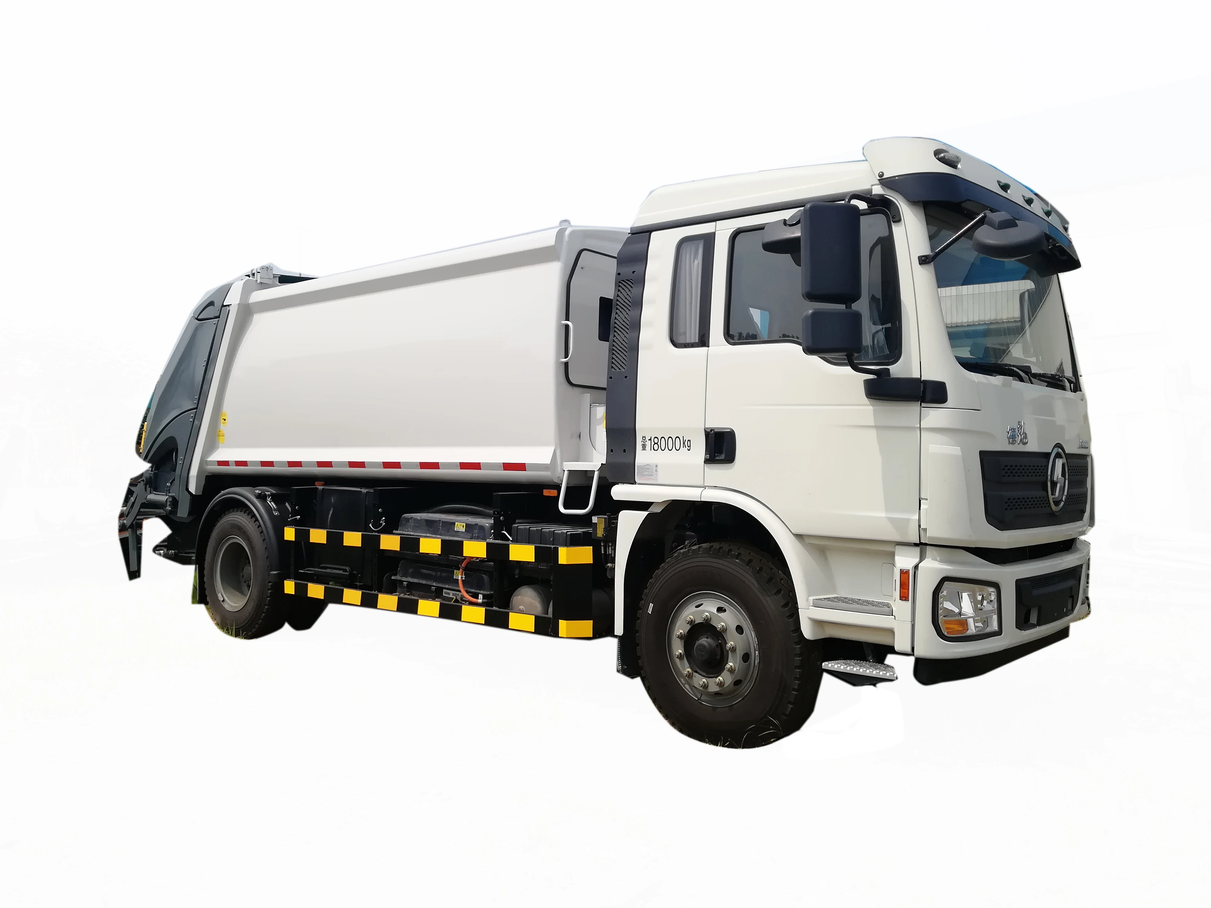 
8 tons pure electrical garbage truck compactor,waste collector with Shanman chassis 