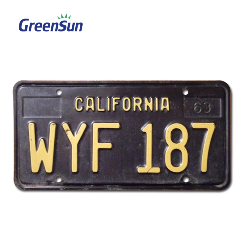 2023 Cheaper OEM Black Blank Reflective Car License Number Plate