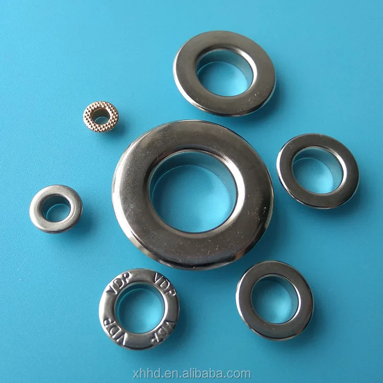 Brass Stainless Steel Shoe Bags Curtain Eyelet Grommet Rings