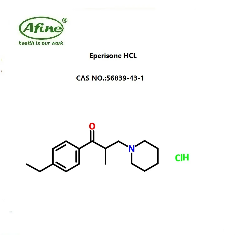 
Pharmaceutical ingredient Eperisone hydrochloride CAS 56839-43-1 