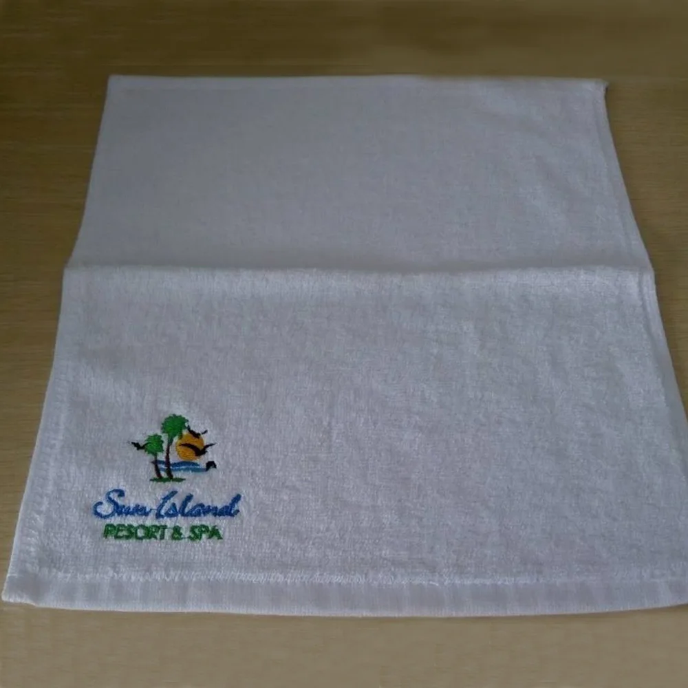100% cotton plain white bathroom hotel face towel,hotel hot towel in Guangzhou hot sale