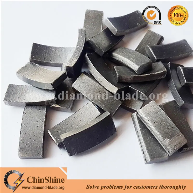 Roof type diamond core drill bit segment for concrete and stone fast drilling