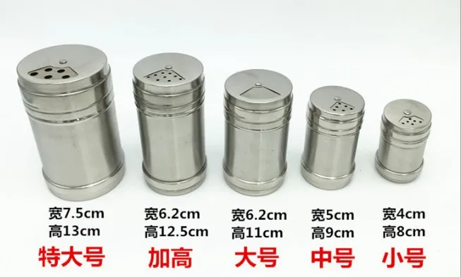 Stainless Steel Spice Shaker Empty Jar Condiment Salt Pepper Kitchen Storage / Herb Salt Pepper Spices box
