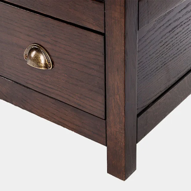 Living Room Antique Brown Tea Table With Drawer