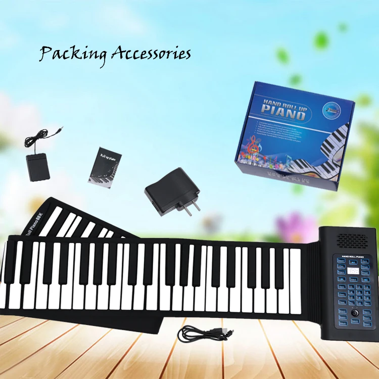 New silicone products promotion gift electronic piano