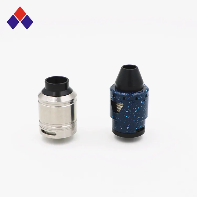 
JHJ Exquisite Electronic cigarette RDA Atomizer 25mm Diameter with POM 810 Drip Tips CNC metal parts for vape atomizer 
