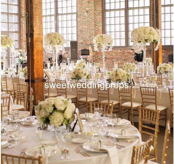 Новинка, высококачественные красивые украшения для свадебной вечеринки, центральные части, акриловая подставка для цветов с кристаллами