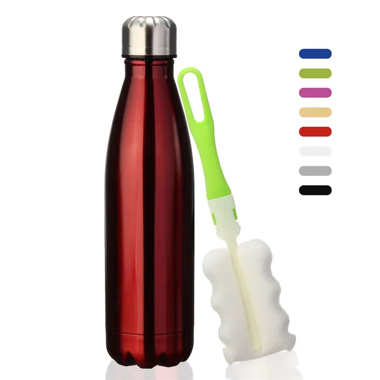 
Manufacture Cola Shape Insulated Stainless Steel Water Bottle Sports Vacuum Flask 