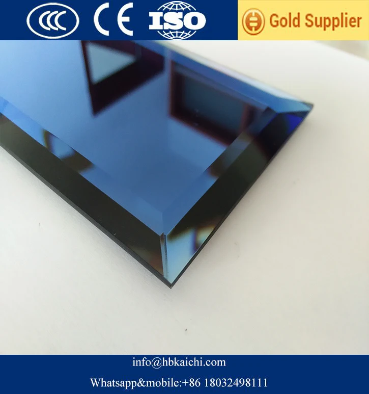 Rectangle beveled glass mirror strip tile