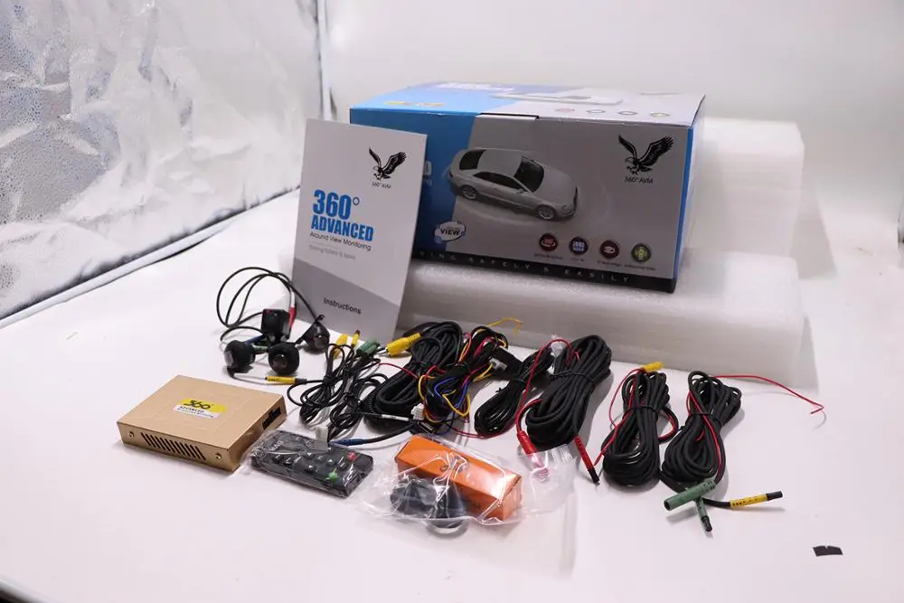 wholesale Track 3D Bird View Panorama System Camera Review System 360 Degree Camera Bird View Angle for Toyota Landcruiser/Prado