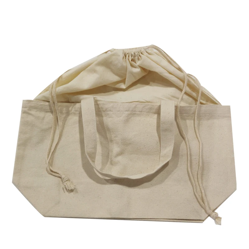 
Natural white custom eco friendly heavy duty canvas tote bag 