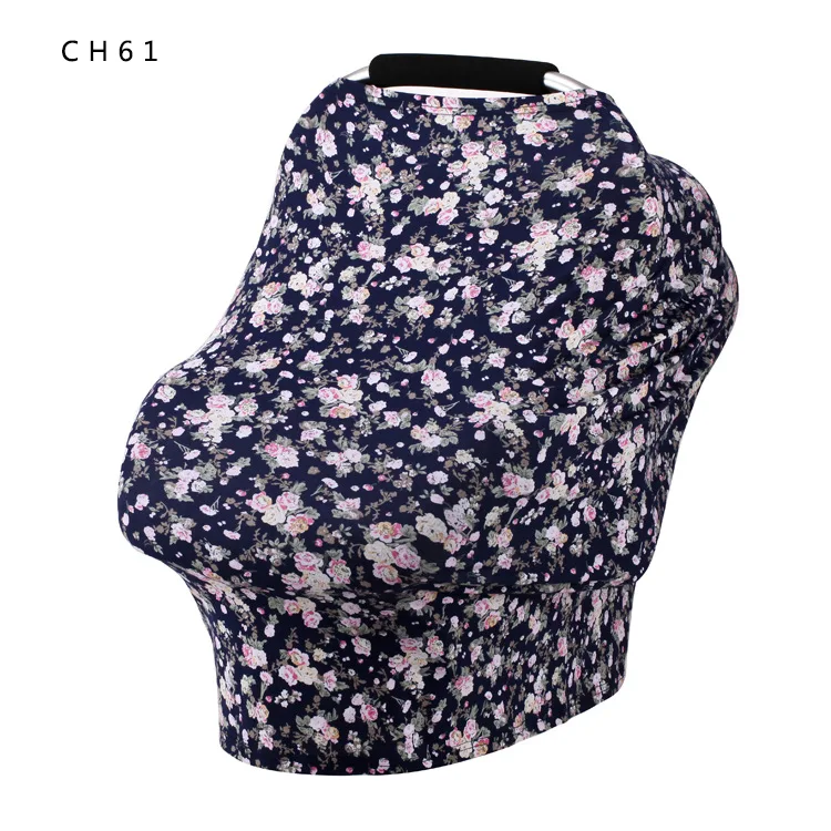 
Accept Custom Design Cotton Breastfeeding Baby Car Seat Nursing Cover 