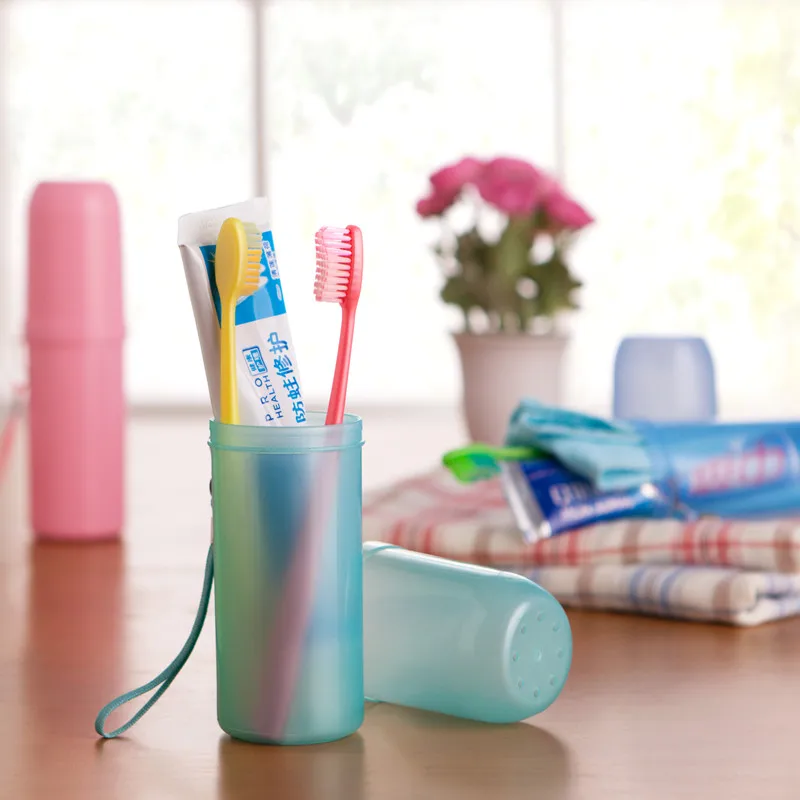 Plastic Portable Travel Toothpaste and Toothbrush Holder