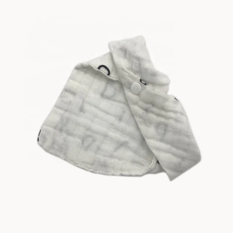 
China manufacturer wholesale unisex baby muslin bandana bibs muslin baby bibs 