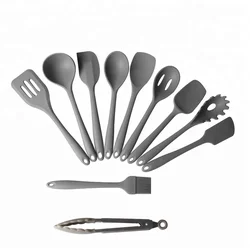Amazon hot sale 11 Pieces Household Baking Tool High Quality Silicone Cover Stainless Steel Kitchen Utensils Set