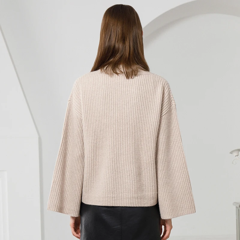 Cashmere sweater women  cardigan for winter loose cardigan angora long sleeve sweater for ladies