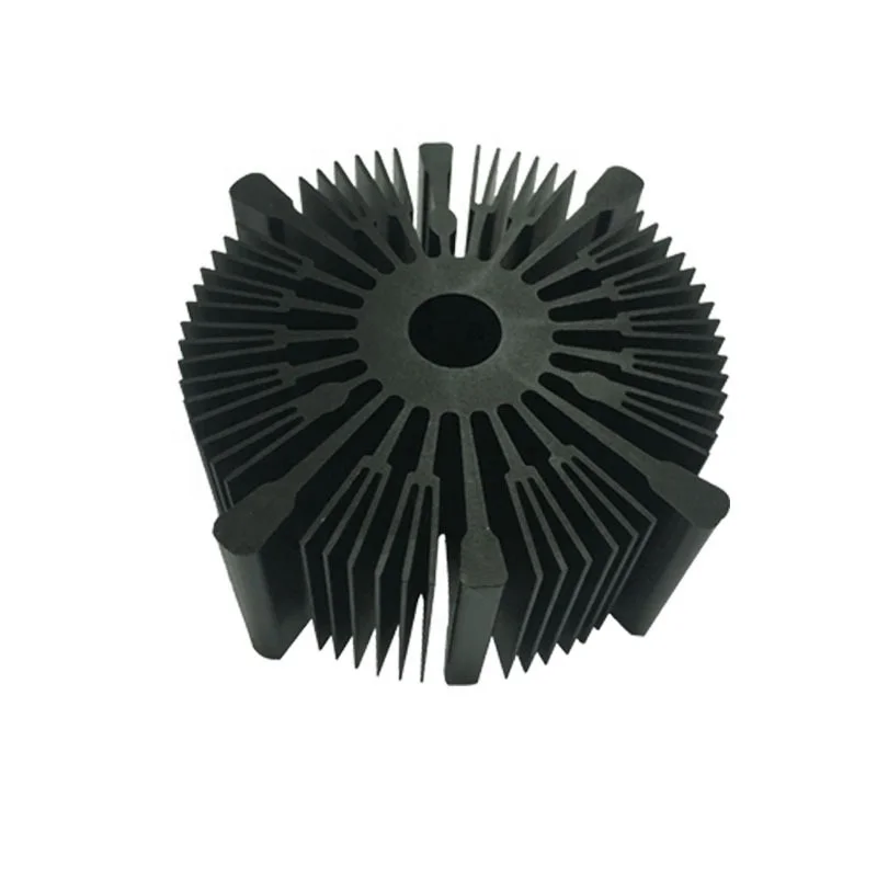 Manufacturers direct outside diameter 58MM high density tooth radiator aluminum profile profiled sunflower heat sink