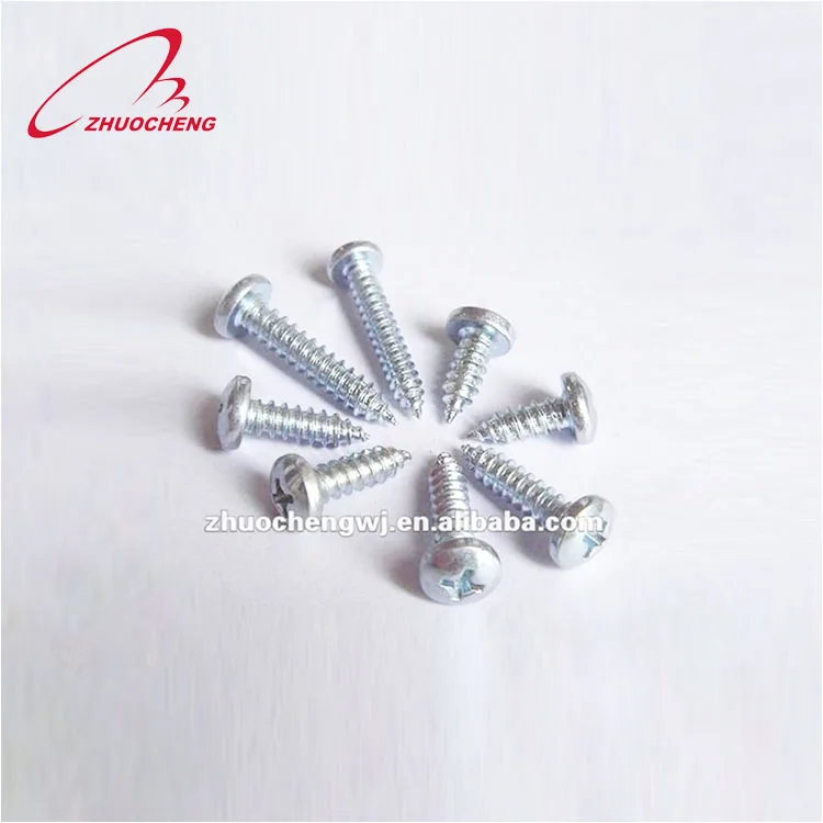 Zinc plated DIN7981 stainless steel self drilling screw